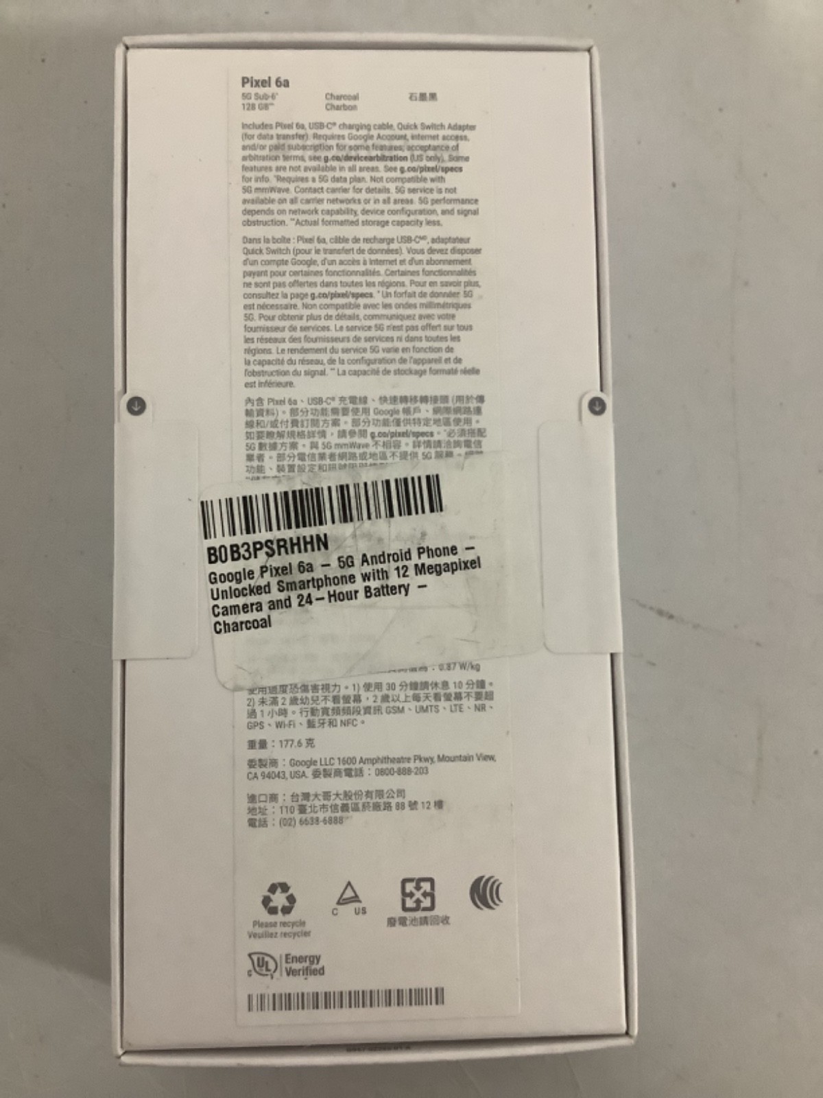 Google Pixel 6A 128 GB Android unlocked