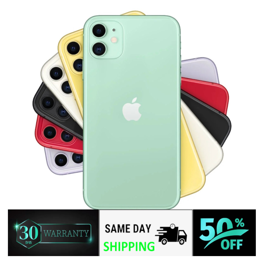 Apple iPhone 11 64GB 128GB Unlocked Verizon Tmobile Dual SIM (Nano‑SIM/eSIM)