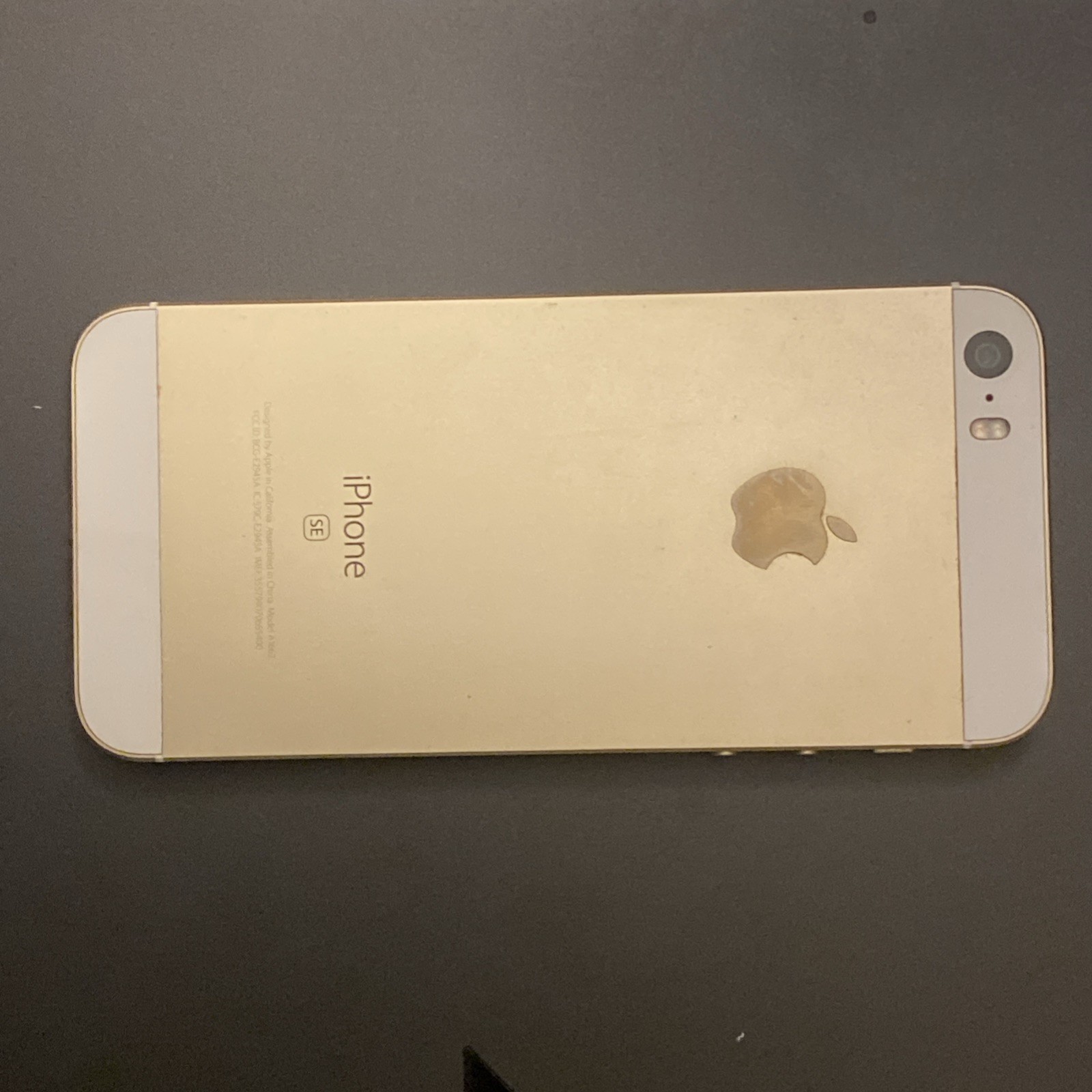 Apple iPhone SE 1st Gen A1662 Gold White Smartphone For Parts Repair