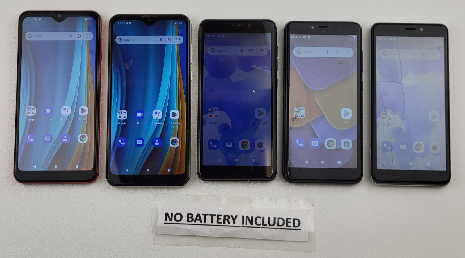 (Lot of 5) **REPAIR** MIXED MODEL Maxwest (GSM Unlocked) Dual SIM Smartphones