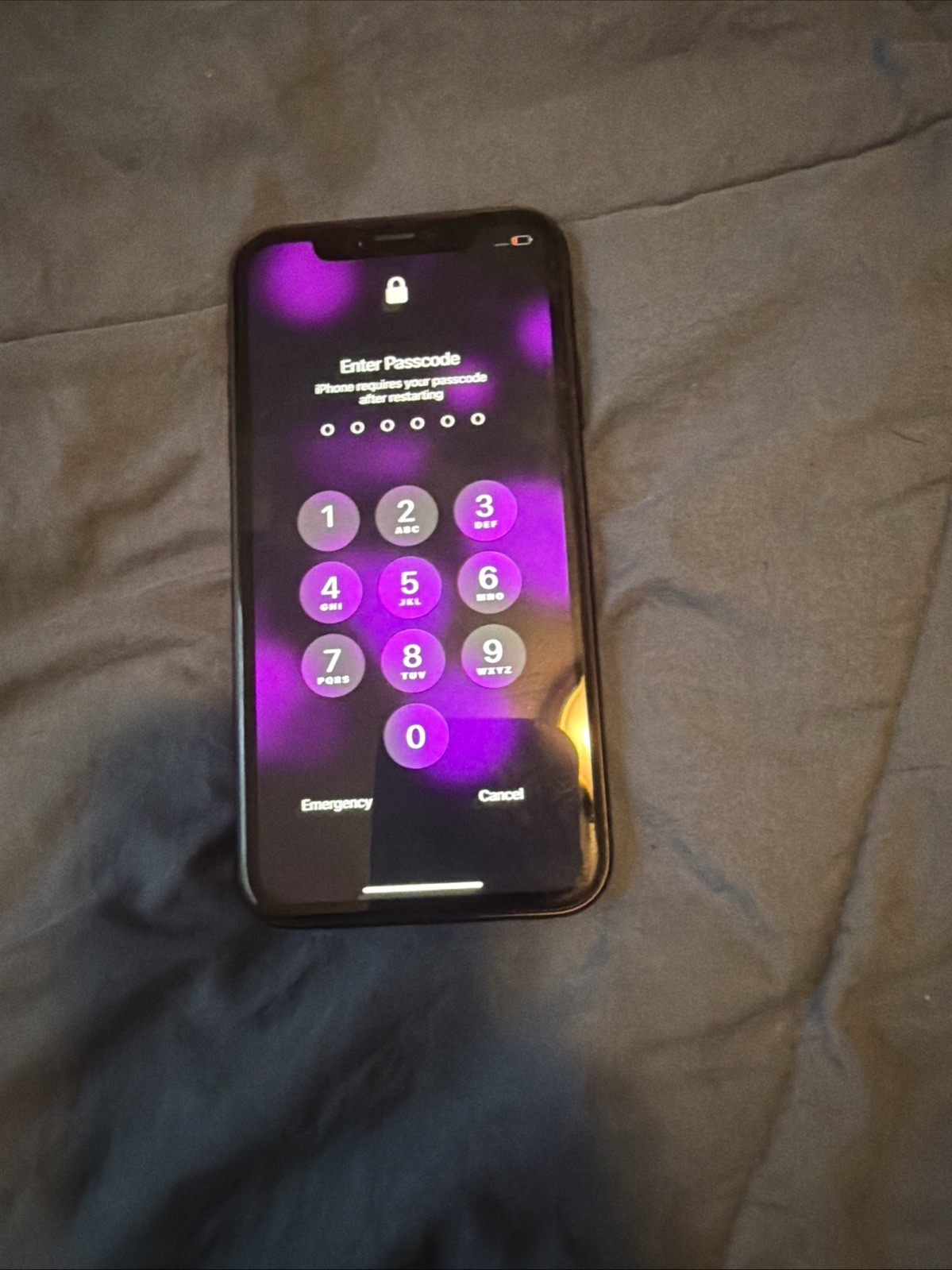 Locked iPhone XR