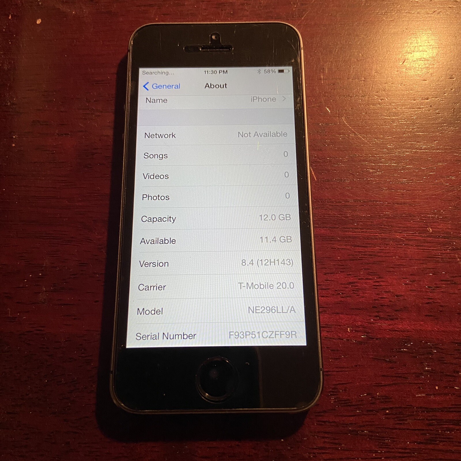 RARE IOS 8.4 Apple iPhone 5s UNLOCKED 16GB – Space Gray A1453 A1533 CDMA GSM
