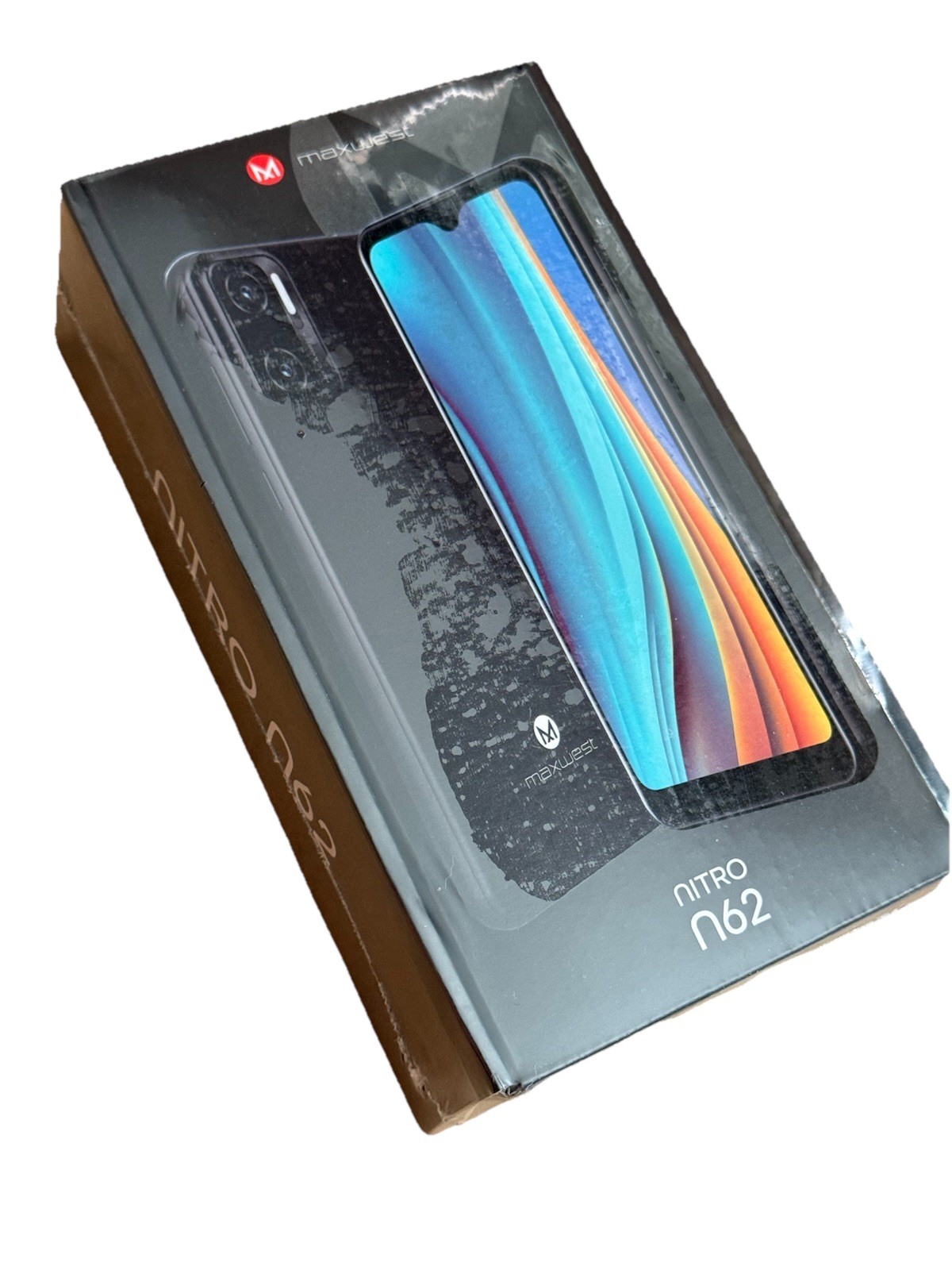 SEALED. Maxwest Nitro N62 LIGHT BLUE. 32GB (Unlocked) Dual SIM Android 12 MOBILE