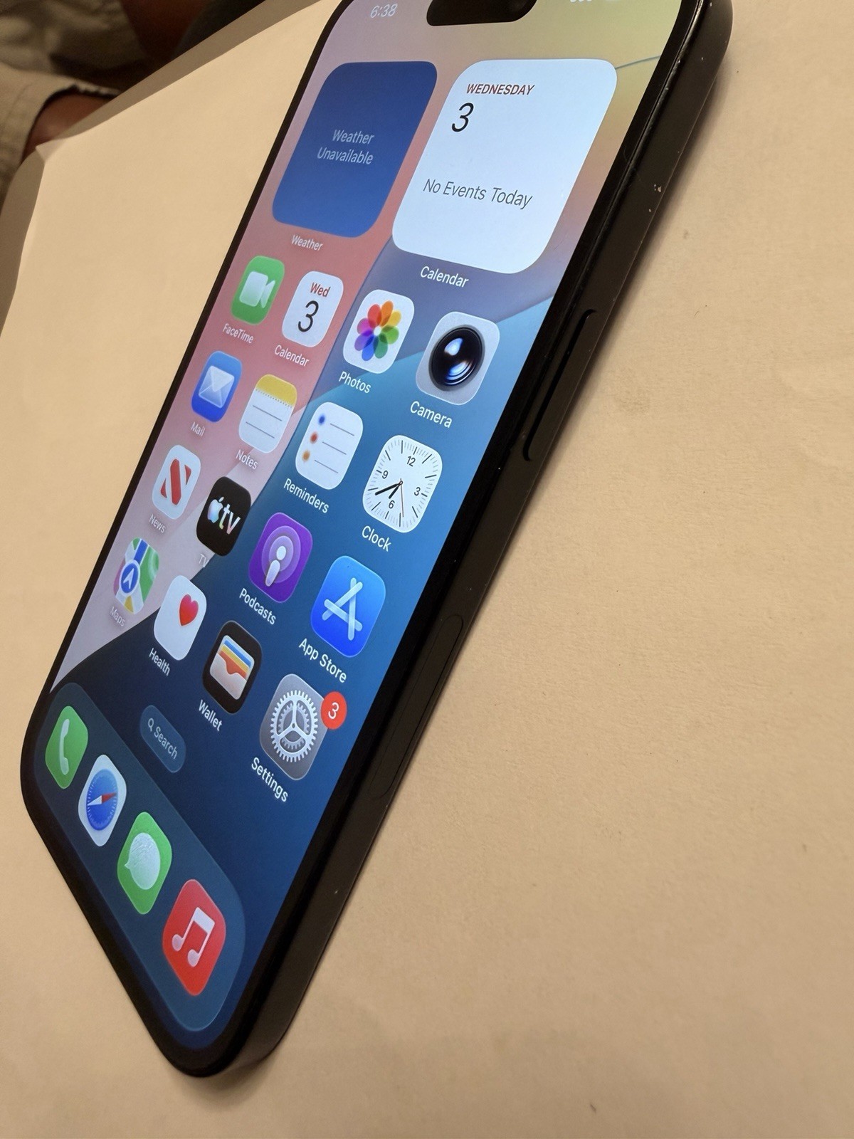 Apple iPhone 15 – 256 GB – Black (Unlocked) Fair – A2846