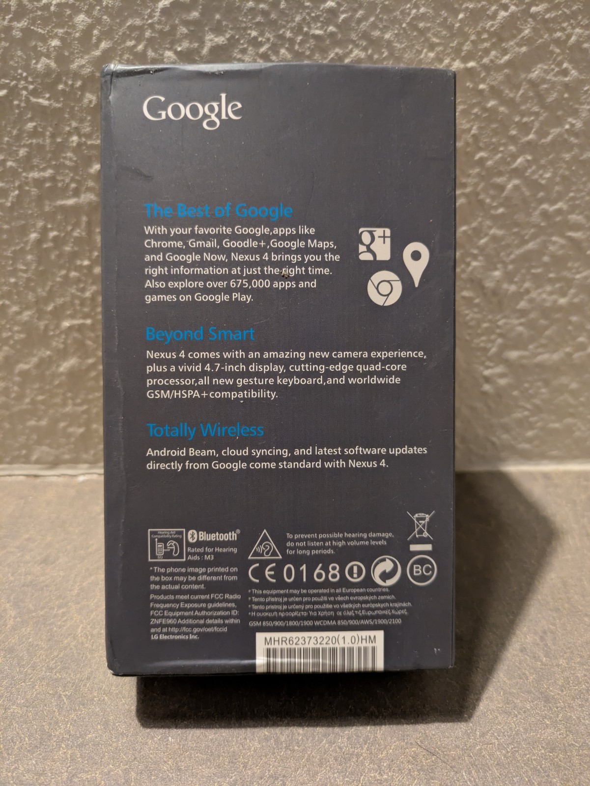 LG Nexus 4 E960 16G w/ Sailfish OS “Tahkalampi” Original box, screen blemish