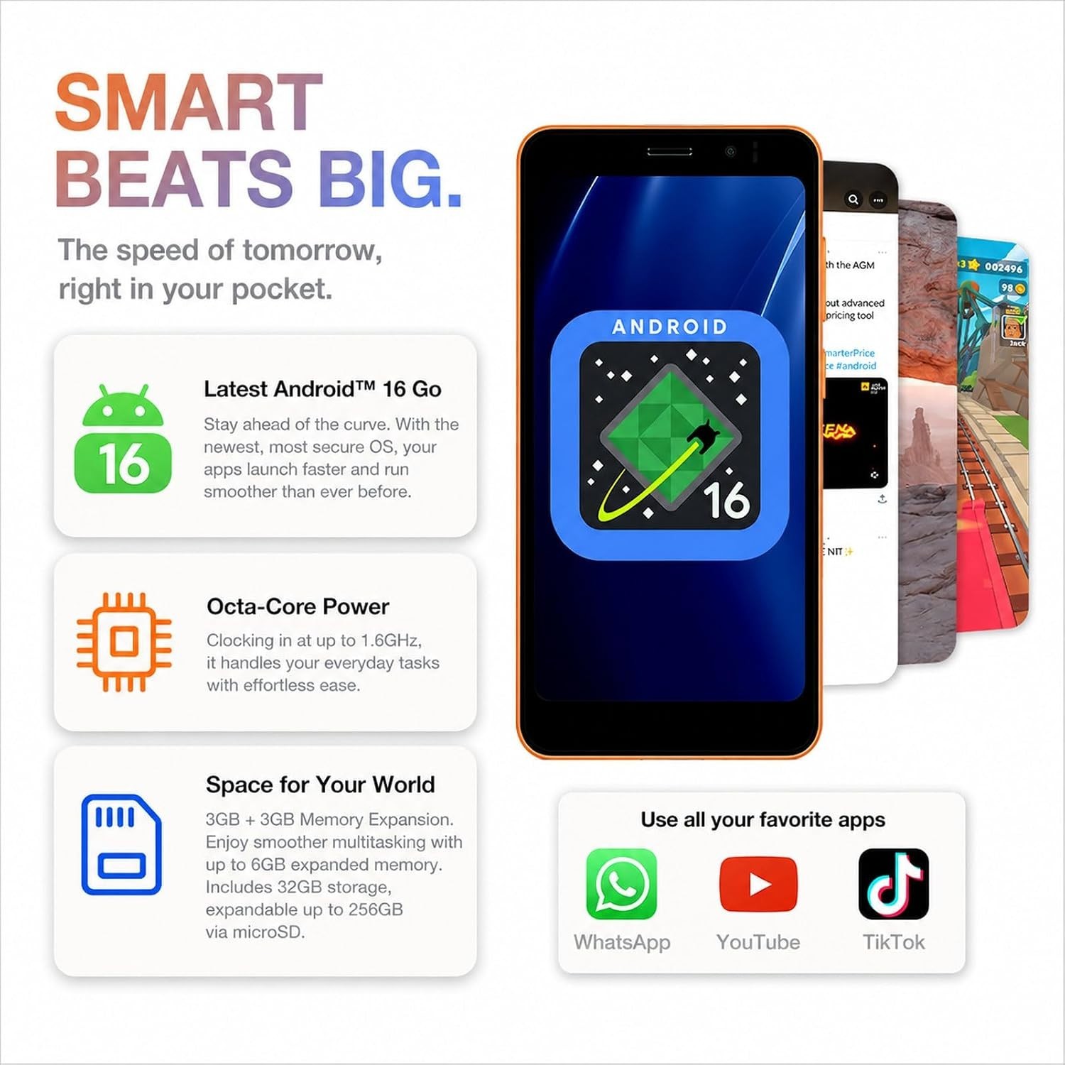 AGM Note N2 Mini Smartphone – Compact Android 16 GO Phone with Dual SIM & Expand