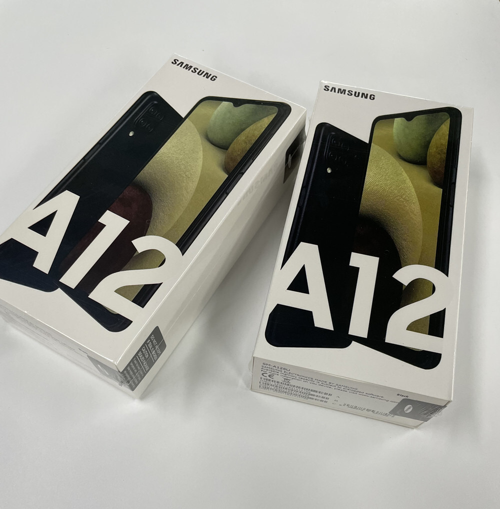 Samsung Galaxy A12 Dual SIM 64GB 6.5″ Fingerprint NFC 4G LTE Android Unlocked