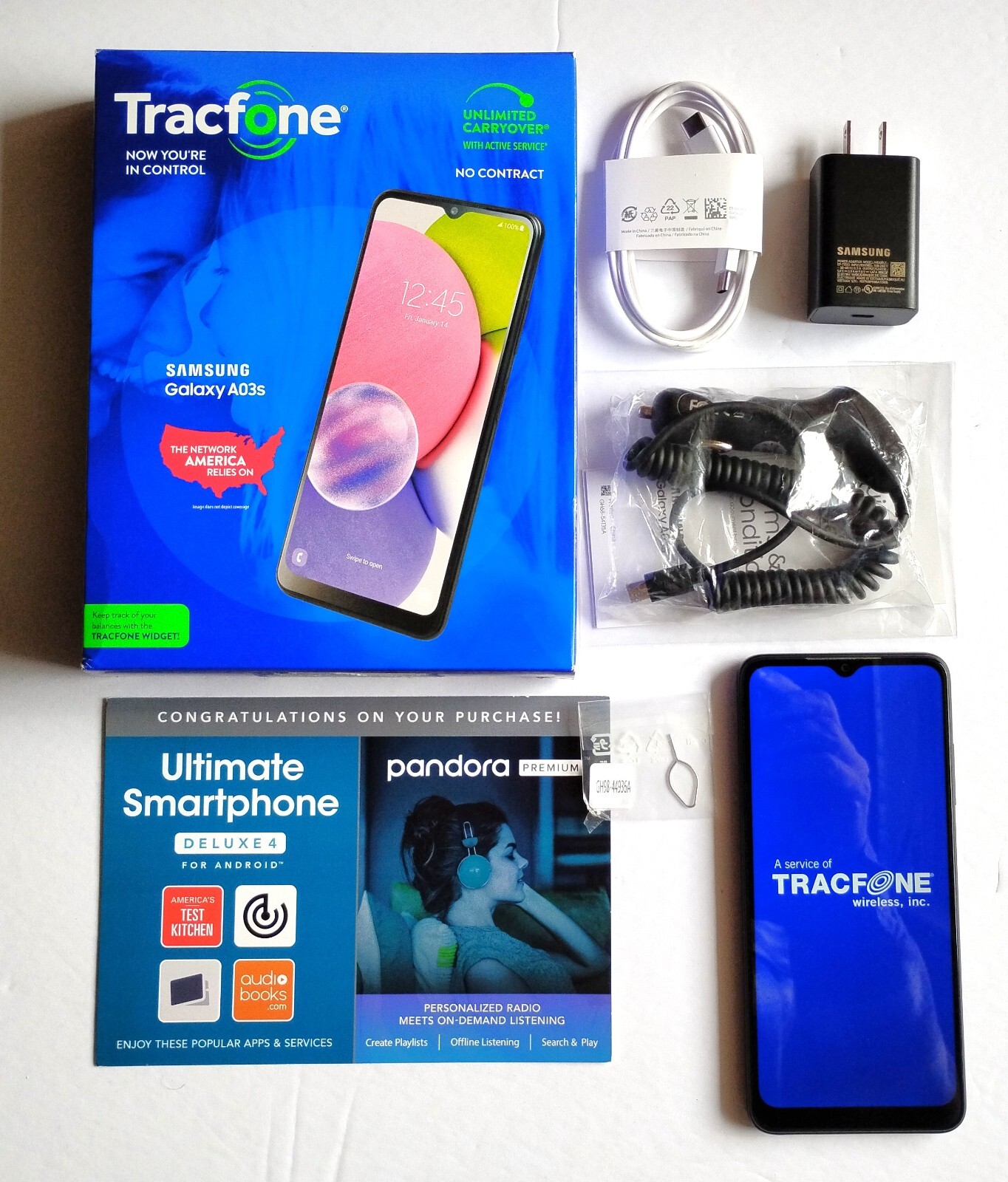 TracFone 6.5″ Samsung Galaxy A03s 32GB Rarely Operated Smartphone, SIM Removed!