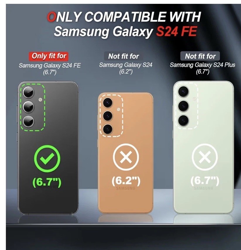For Samsung Galaxy S25 FE 5G Case with Military Grade Drop Proof Protections