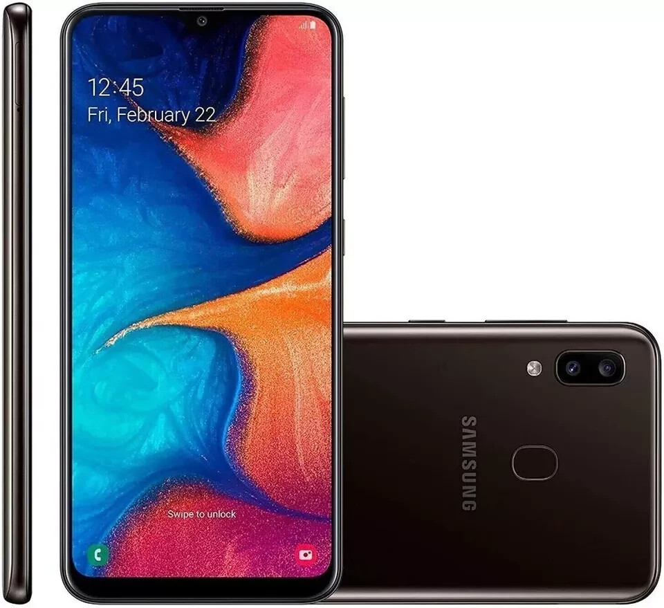 (Sprint) Samsung Galaxy A20 SM-A205U 32GB Black 6.4″ – A GRADE