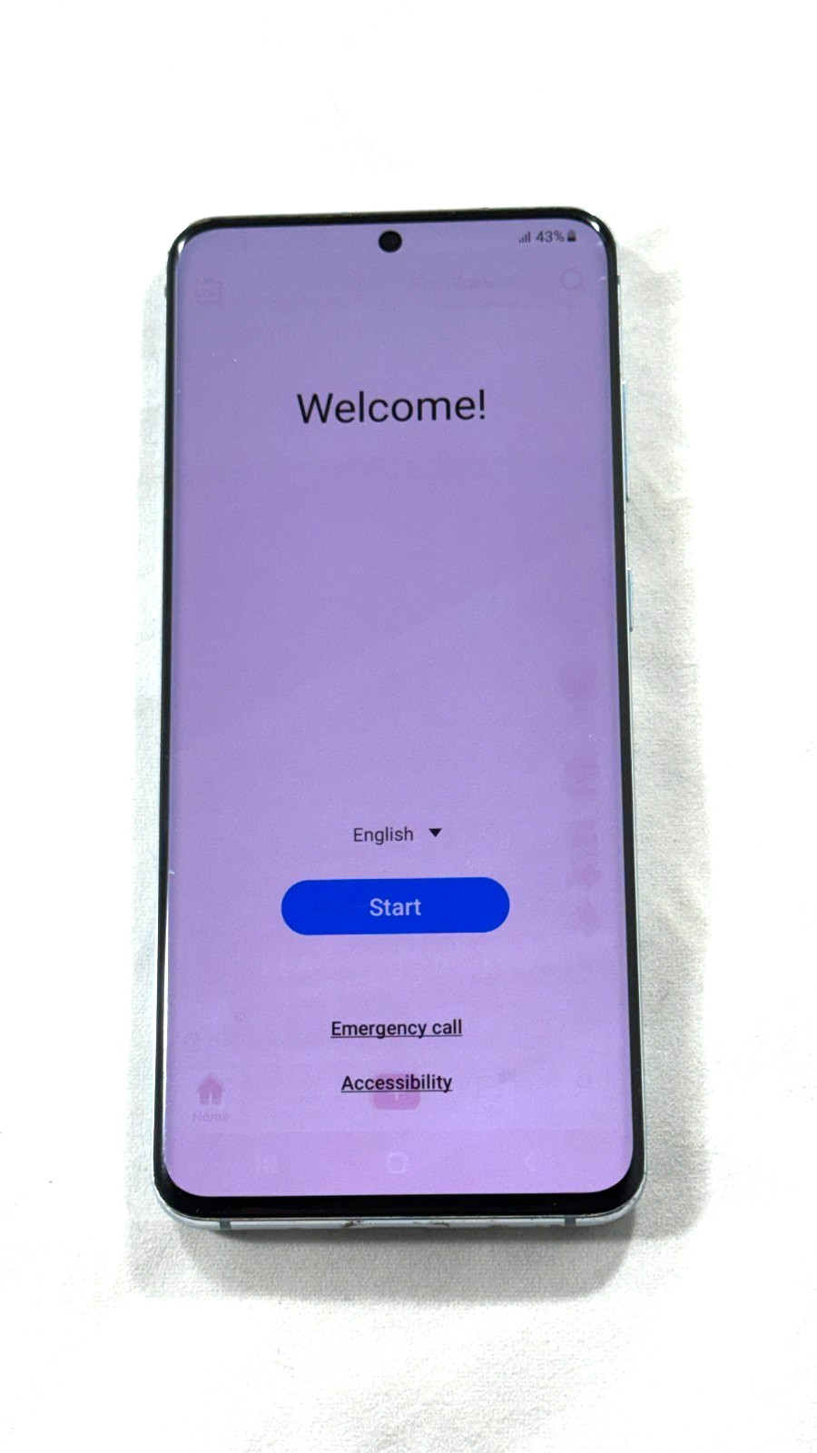 SAMSUNG GALAXY S20 5G SM-G981U (UNLOCKED) 128GB Cloud Blue Light Screen Burn