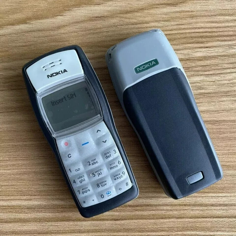 Nokia 1100 Mobile Phone Unlocked GSM900/1800MHz cheap cellphone +1 Year WARRANTY