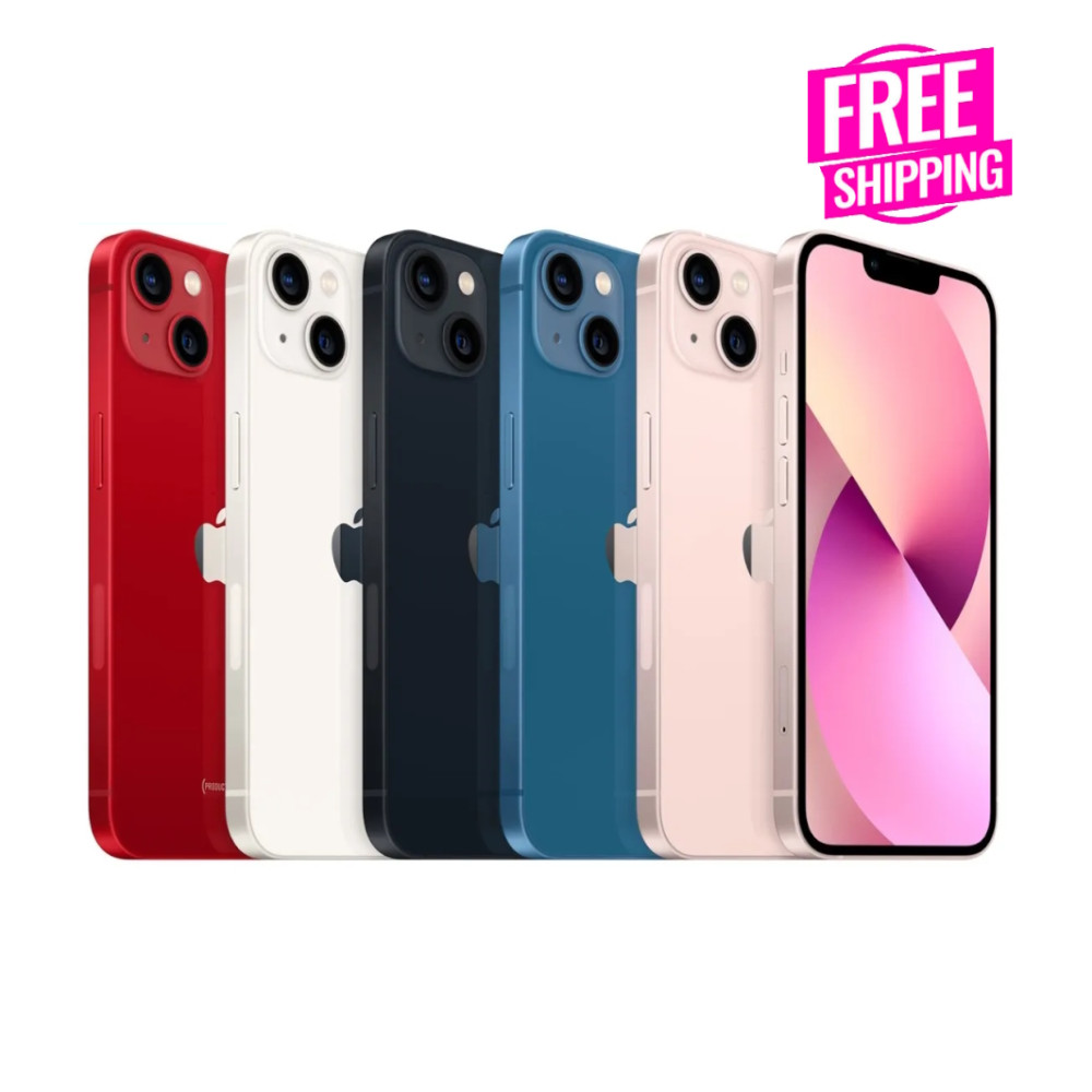 Apple iPhone 13 512GB 256GB 128GB – Unlocked Straight Talk- Blue Pink