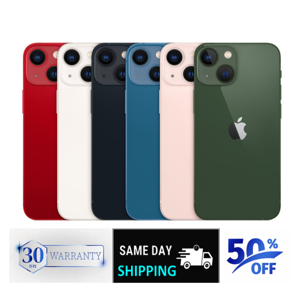 Apple iPhone 13 128GB/256GB/512GB Unlocked – Midnight Black, Starlight White