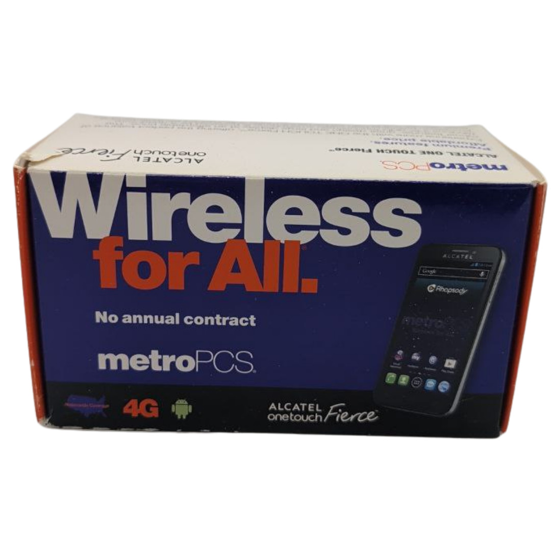 Alcatel One Touch Fierce 4GB Metro PCS Locked Smartphone 4.5″ Display 4G LTE