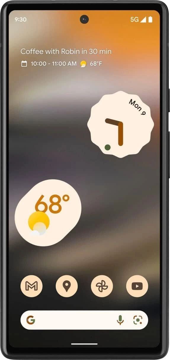 Google Pixel 6a – 128GB – AT&T Locked – Obsidian – Very Good Refurbished