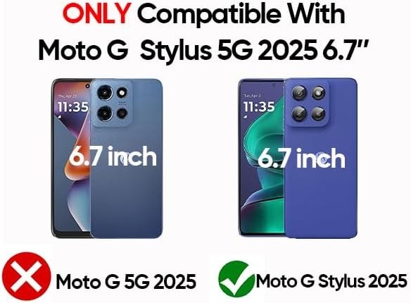 For Motorola Moto G Stylus 5G 2025/2026 Case with 2x Tempered Glass, Shockproof