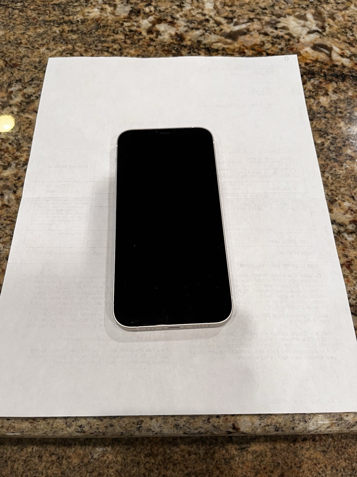 Apple iPhone 12 White AT&T Wi-Fi iOS Front Camera Bar Smartphone with Box