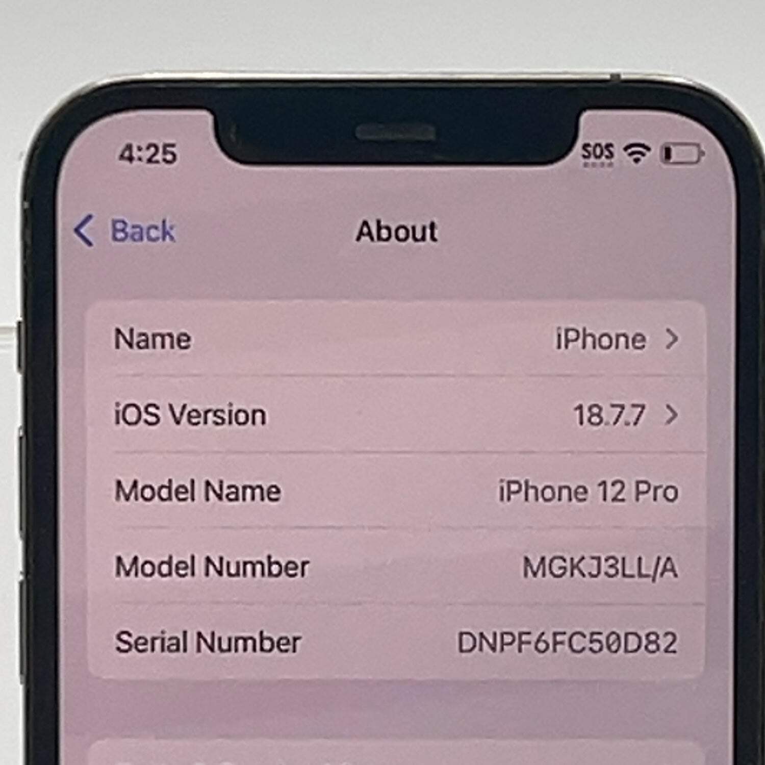 Broken T-Mobile Apple iPhone 12 Pro 128GB 26.5 MGK33LL/A Shattered Back