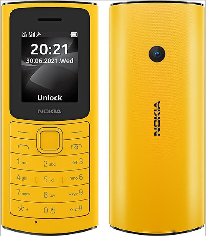 Nokia 110 4G Dual SIM 48MB 128MB RAM 0.1MP FM radio Keyboard 1.8″ Phone
