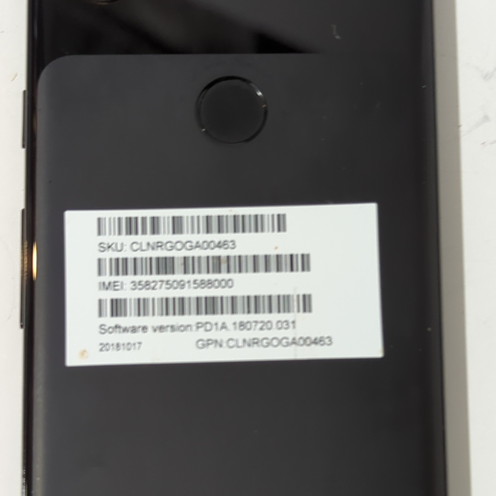 Google Pixel 3 64GB Just Black Verizon Smartphone 5.5″ OLED Display