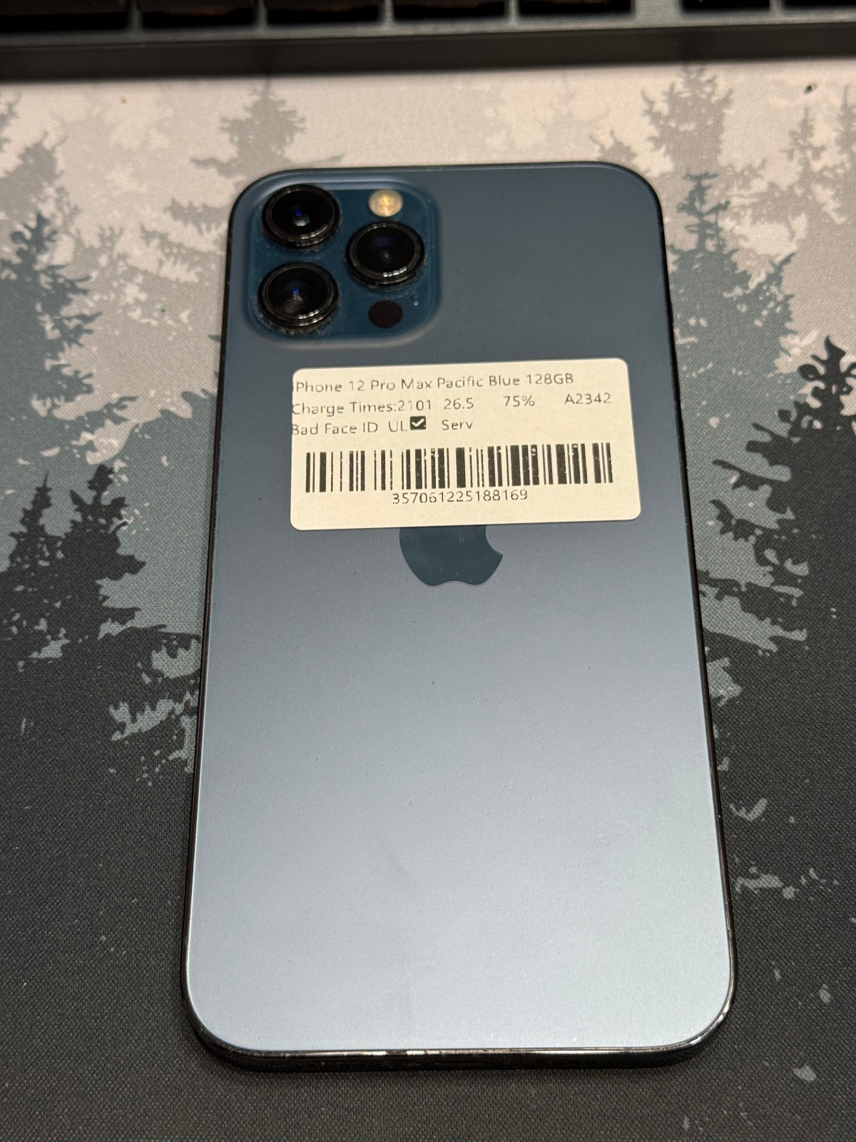 Unlocked Apple iPhone 12 Pro Max 128GB 26.5 Battery Service Bad Face ID