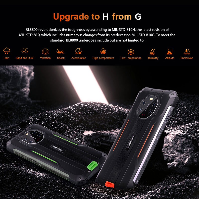 5G Blackview BL8800 Pro Rugged Phone Android Thermal Imaging Camera Waterproof