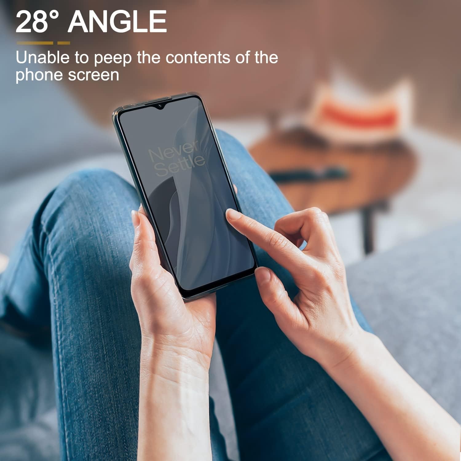 2PCS Privacy Screen Protector & Ultra HD for Oneplus Nord N300 5G Anti-Spy 9H