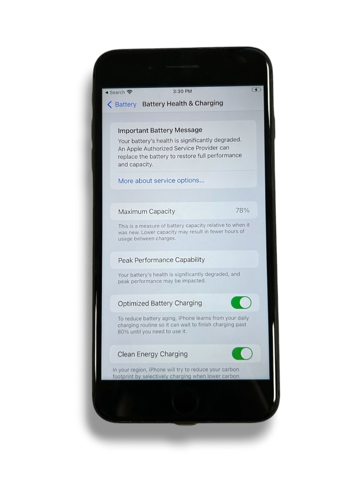 Apple iPhone 8 Plus, 64GB, Carrier Unlocked, Battery Health 78%