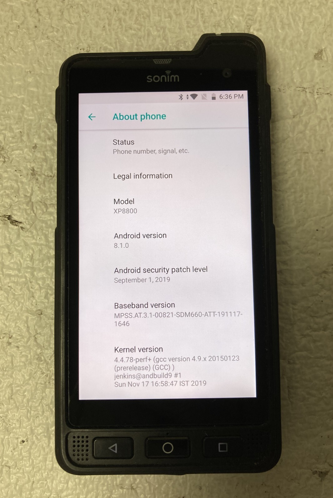 Sonim XP8 (XP8800) 64GB – Black (AT&T) Rugged Smartphone Clean IMEI