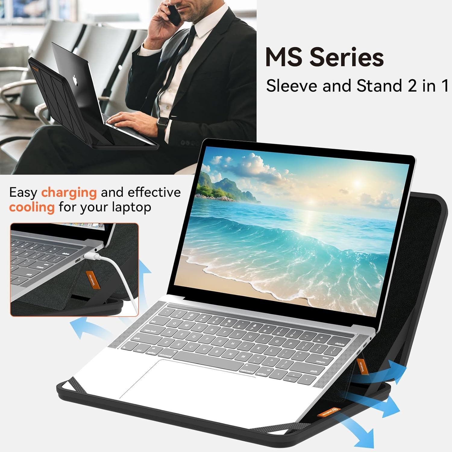 Hard EVA Case with Stand for 16″ ASUS Vivobook Pro 16X N7601 & S 16 FLIP OLED