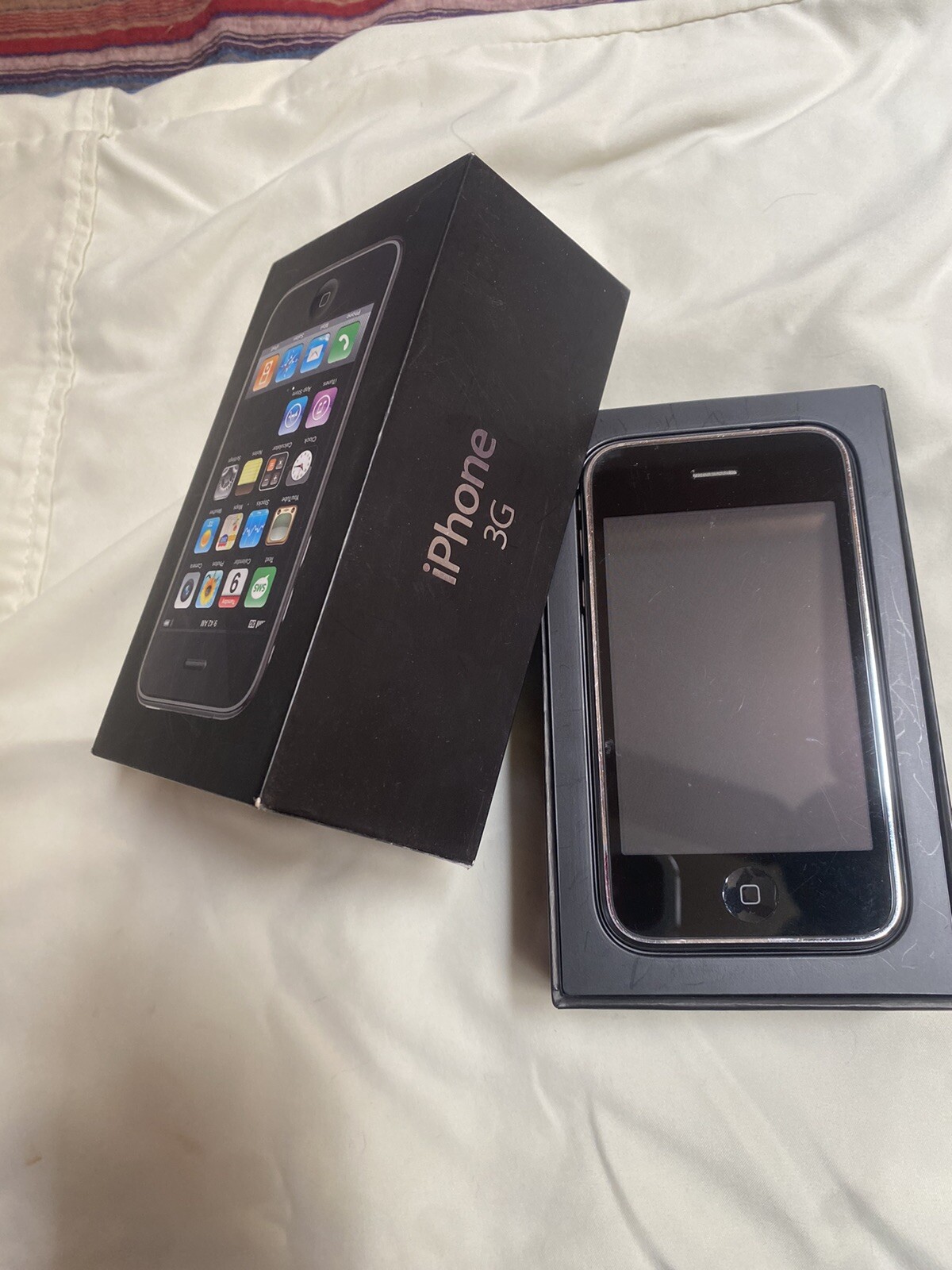 Collectible Apple iPhone 3G – 16GB – Black (AT&T) A1303 (GSM) In Original Box