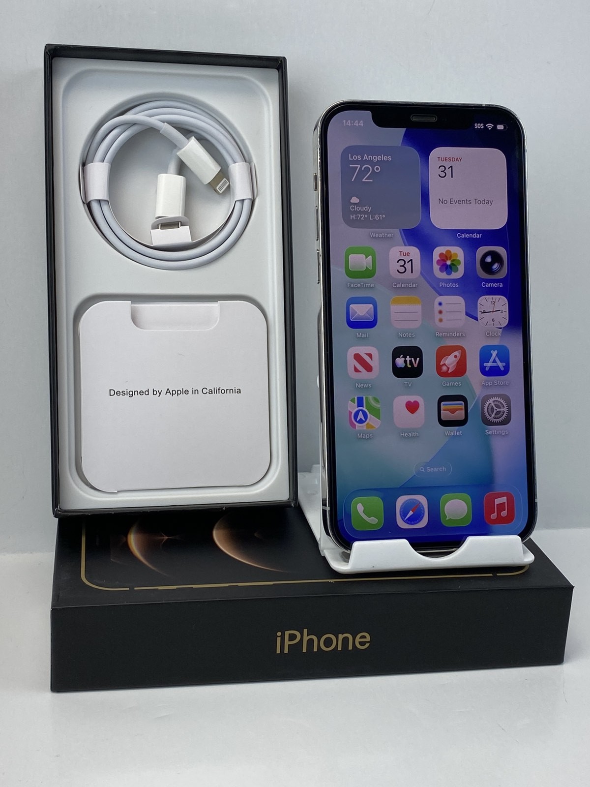 Apple iPhone 12 Pro A2341 256GB Silver 100% battery health Factory Unlocked