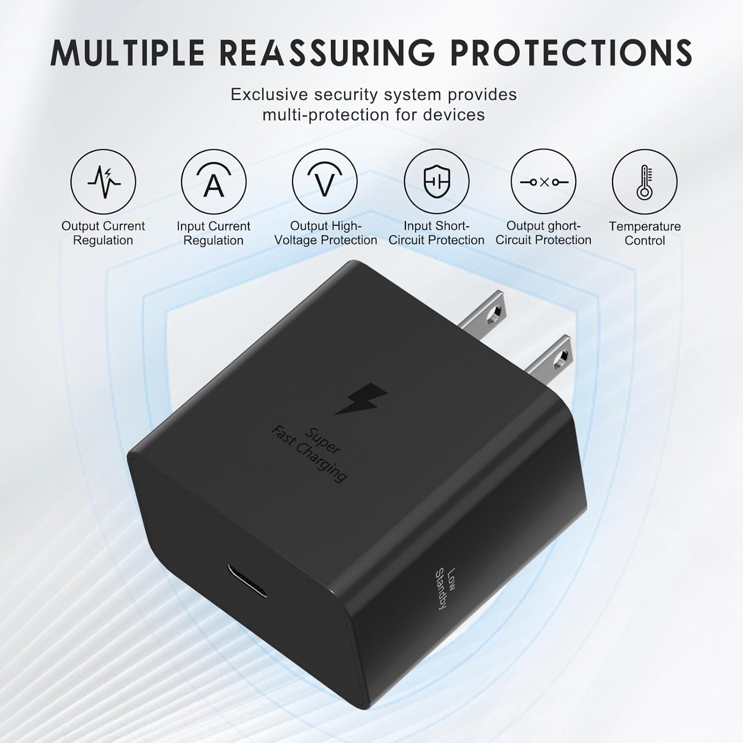 Samsung 60W PD Power Adapter USB-C Port Fast Charging Android Phone Charger Bloc