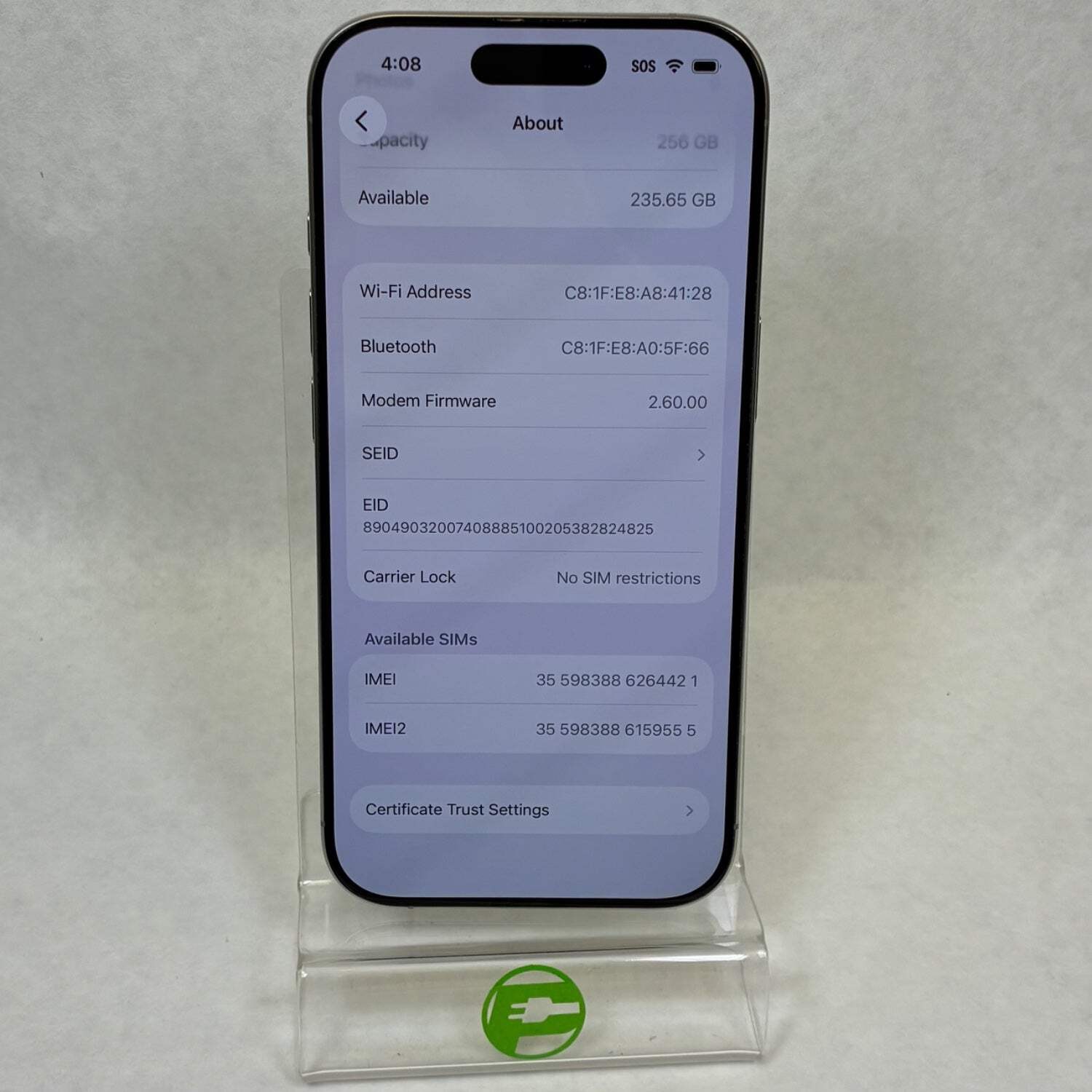 Factory Unlocked Apple iPhone 16 Pro 256GB Desert Titanium MYMK3LL/A