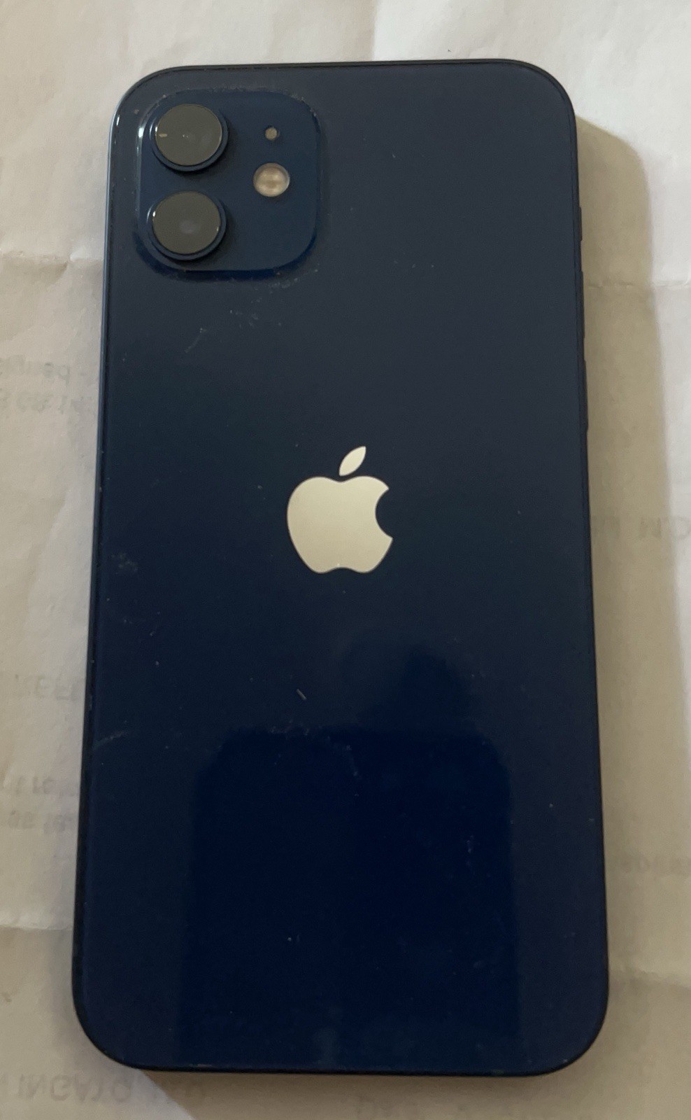Apple iPhone Blue Bar Smartphone, iOS Operating System, 12MP Camera