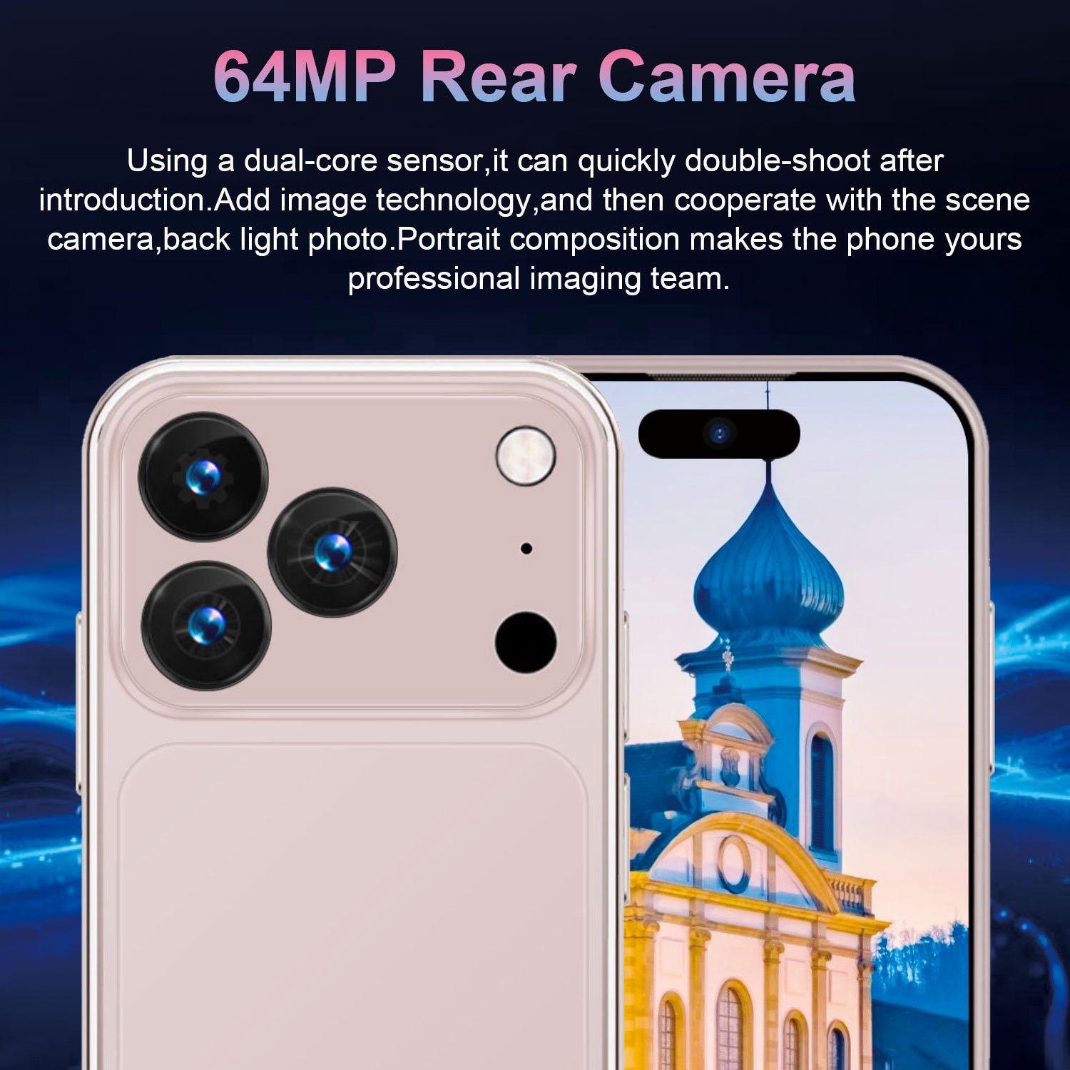i17 Mini Smartphone 4GB+64GB Android Dual SIM 4G LTE Unlocked Cell Phone