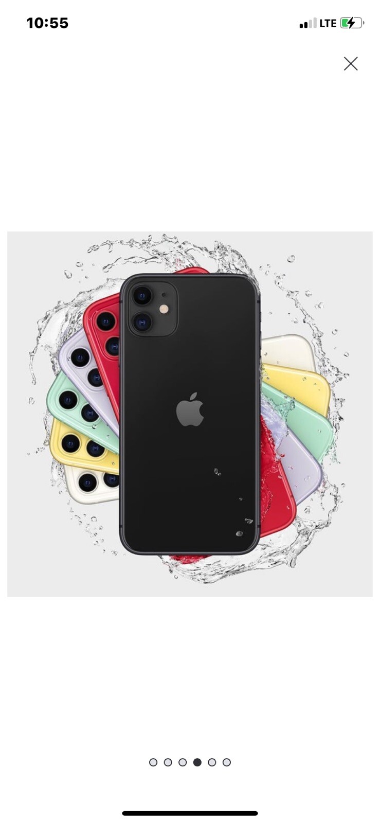 Apple iPhone 11 – 64 GB – Black (Unlocked) (Dual SIM (SIM + SIM))