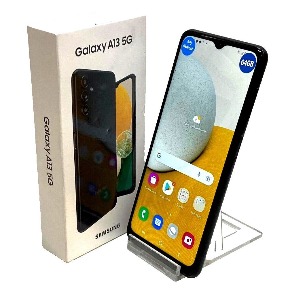 Samsung Galaxy A13 5G (A136U) – 64GB GSM Unlocked Smartphone – Black (New)