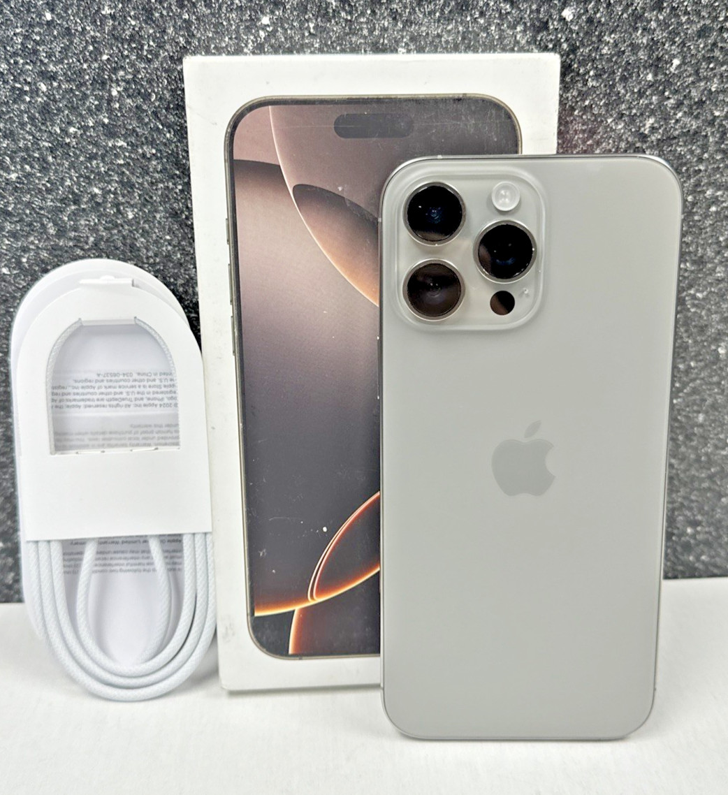 Apple iPhone 16 Pro Max – 256GB Natural Titanium ( AT&T / Cricket wireless )