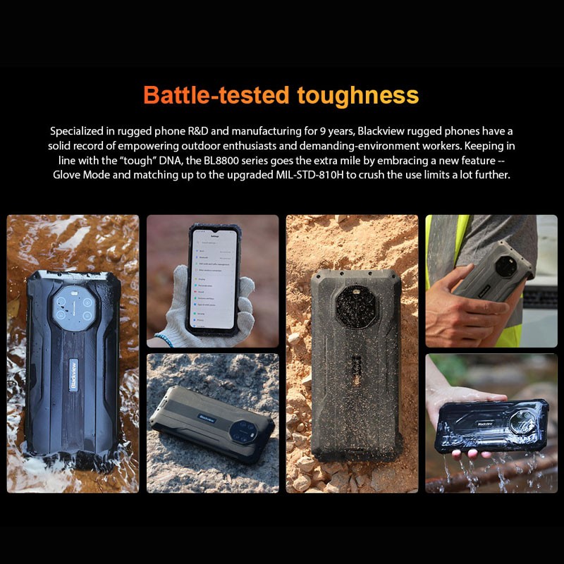 5G Blackview BL8800 Pro Rugged Phone Android Thermal Imaging Camera Waterproof