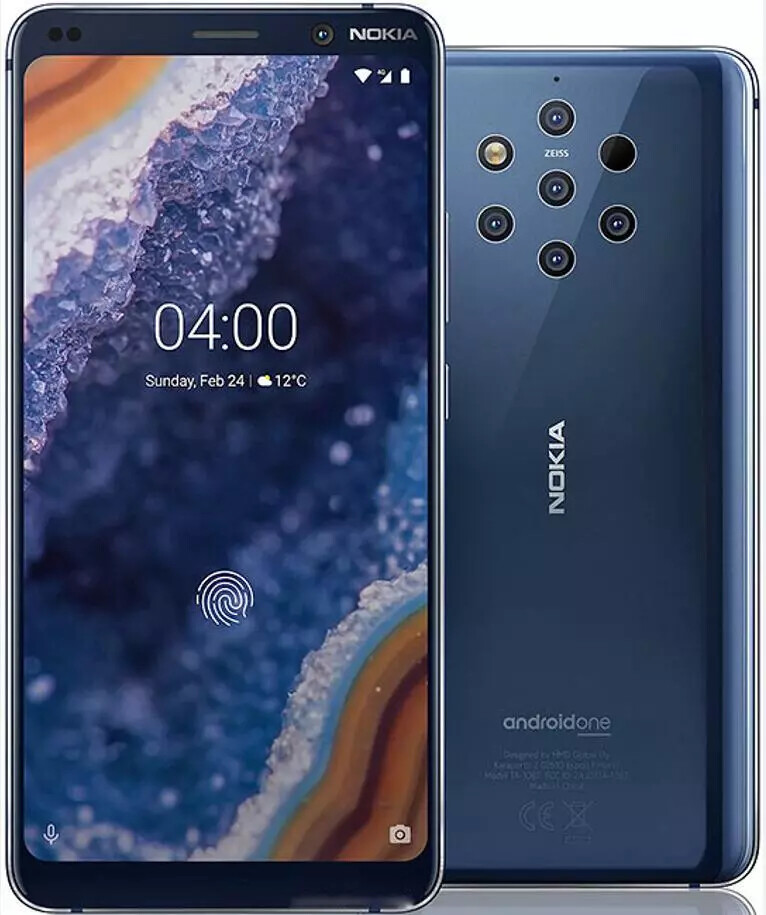 Original Nokia 9 PureView 6GB/128GB ROM Single/Dual SIM 5.99″ 12MP Mobile Phone