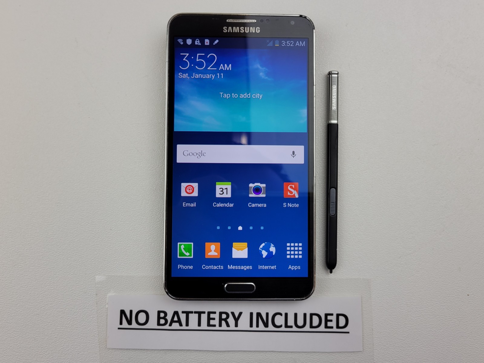 Samsung Galaxy Note 3 (SM-N900V) 32GB – Black (GSM Unlocked) Smartphone – H3278