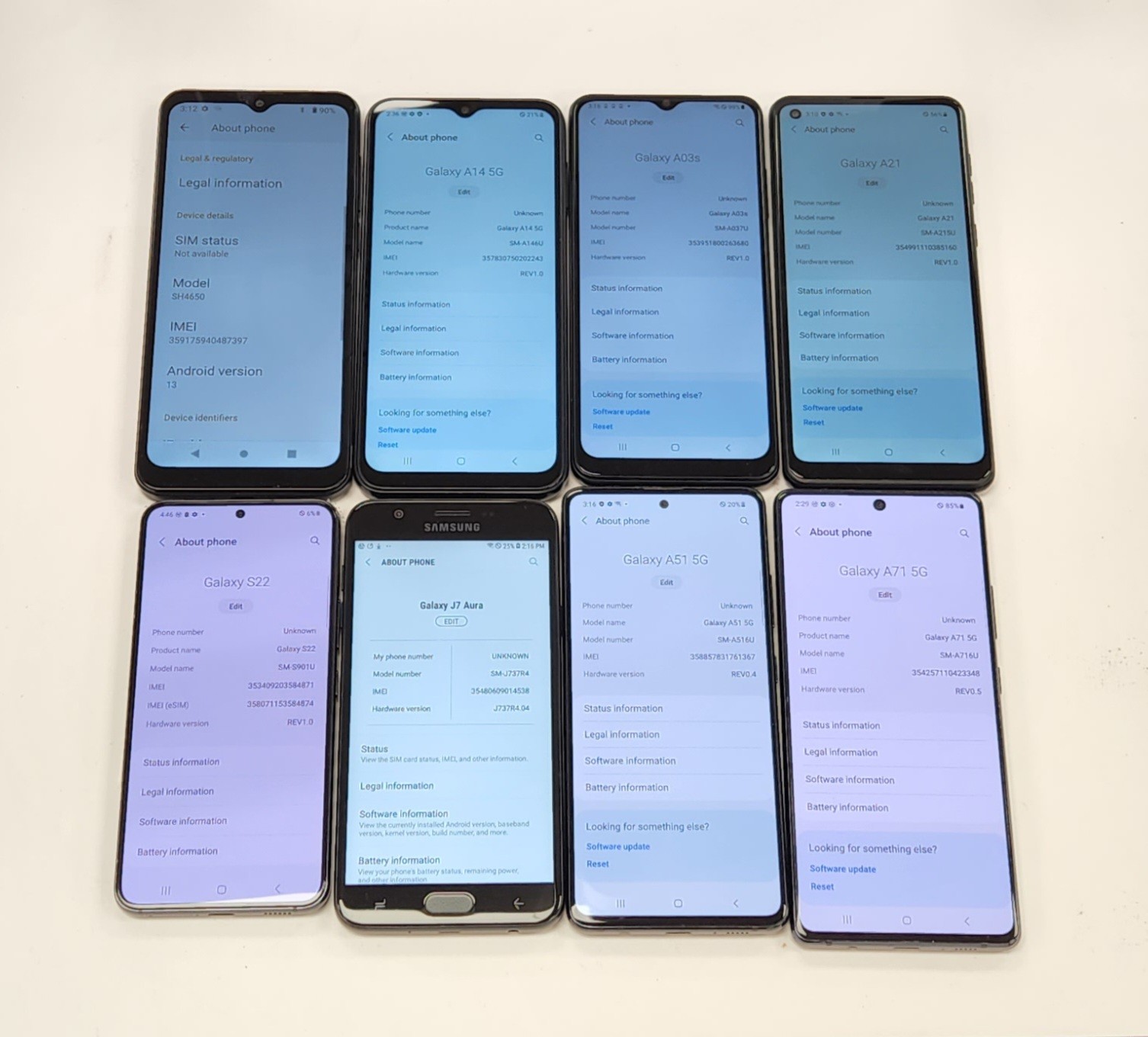 Lot of 8 Mixed Phones Locked to US Cellular *Read*