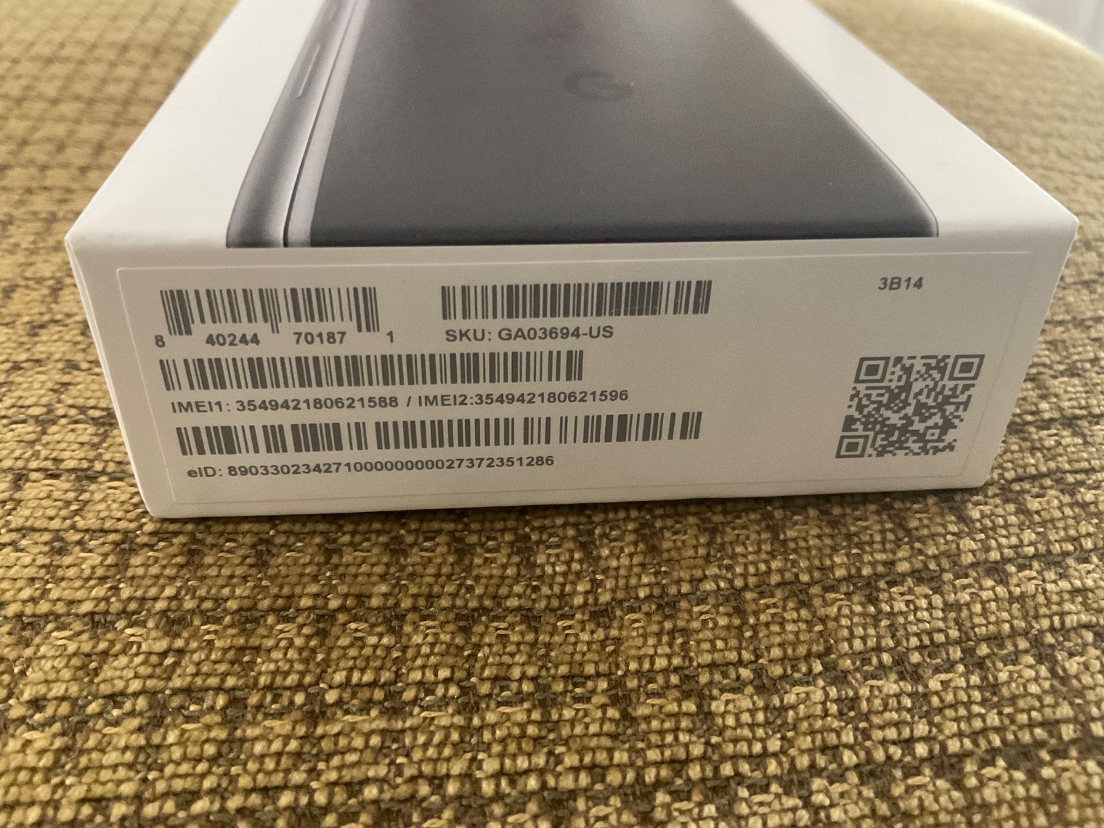 Google Pixel 7a 128GB Charcoal Unlocked NEW SEALED 5G GA03694-US Clean IMEI