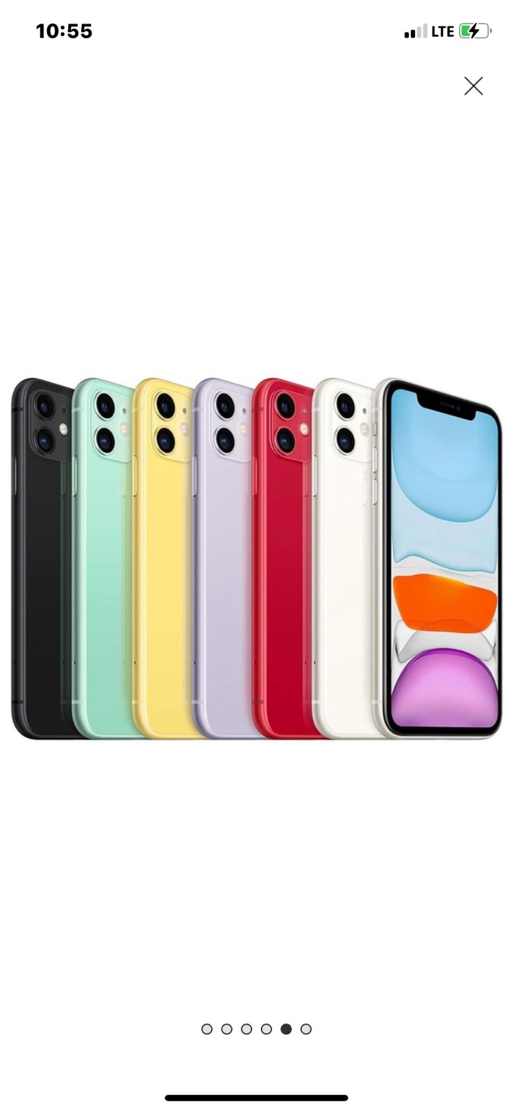 Apple iPhone 11 – 64 GB – Black (Unlocked) (Dual SIM (SIM + SIM))