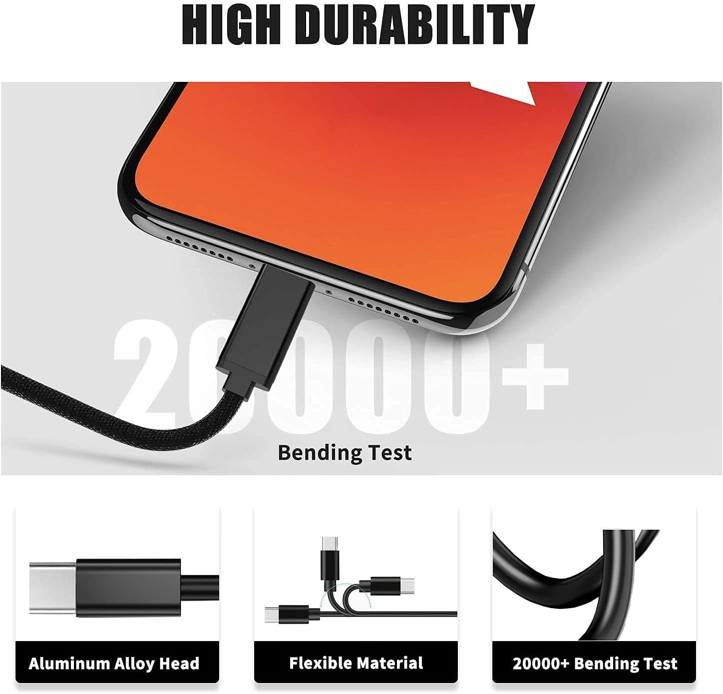 18W Fast USB-C Charger Adapter for T-Mobile REVVL 6x/6x Pro 5G 5Ft