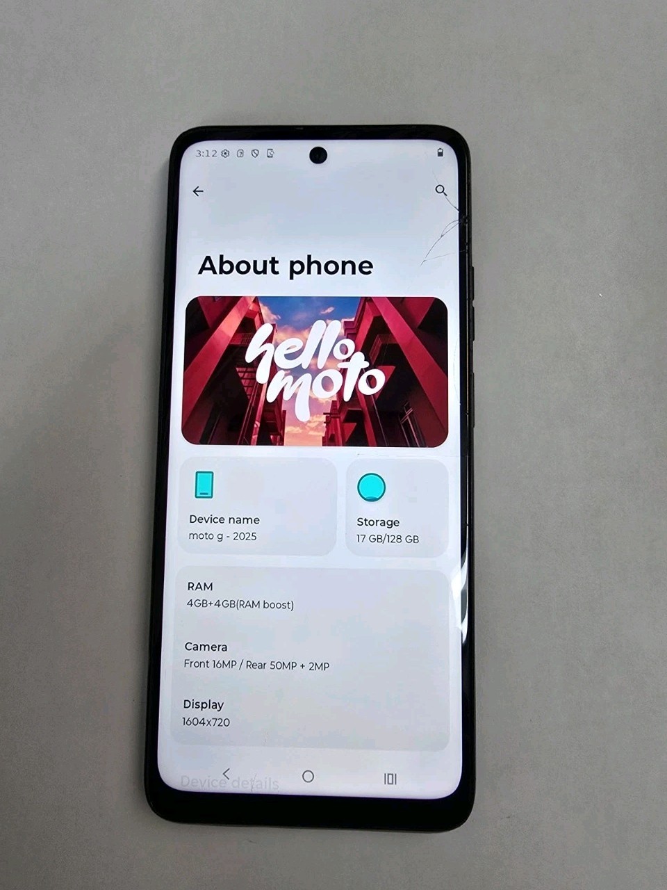 Cricket Moto G – 2025 XT2513-2 Works Great Clean Esn Cracked Screen FREE SHIPP