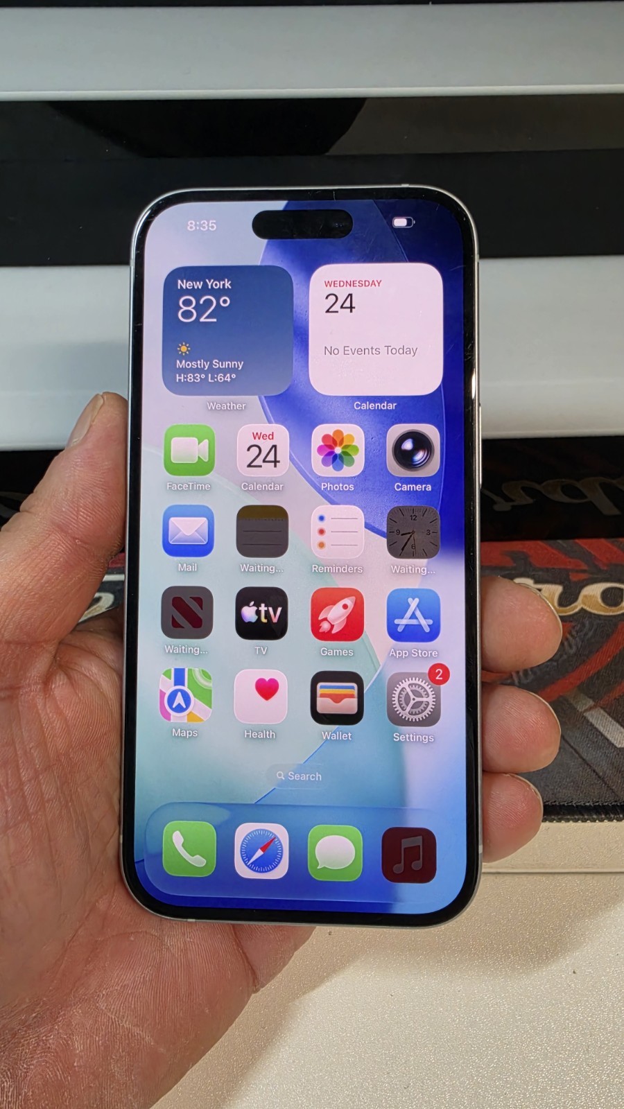 Apple iPhone 15 – 128 GB – Blue (Unlocked) – Works – Read Description First