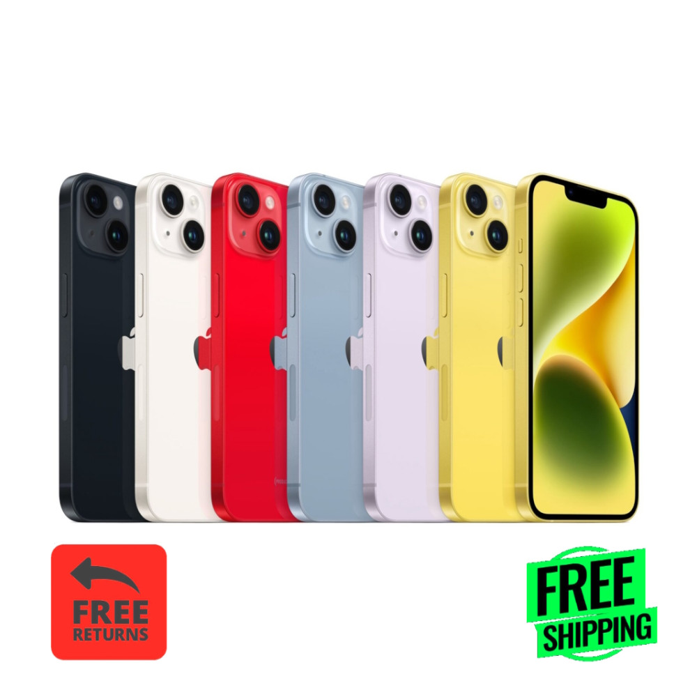 Apple iPhone 14 256GB 128GB Unlocked Verizon Metro CDMA/GSM Wi‑Fi iOS 5G